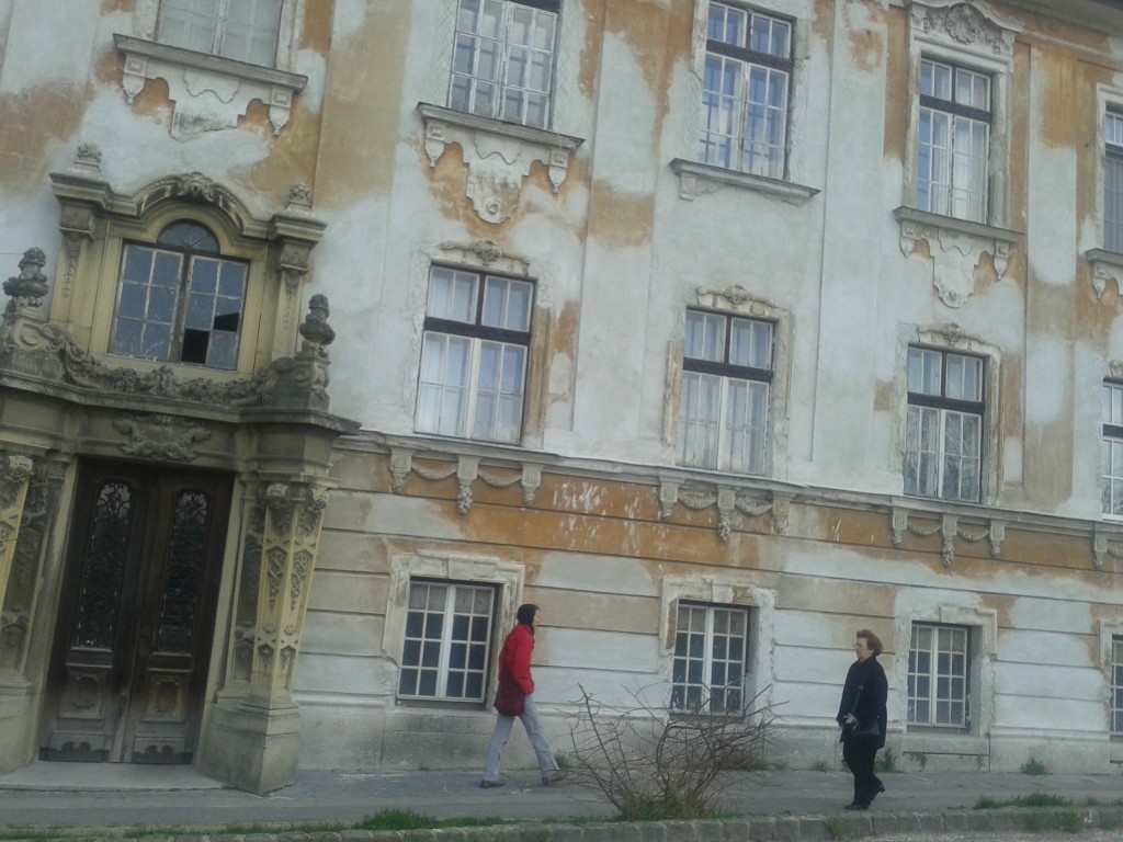 Worn down facades in Esytergom