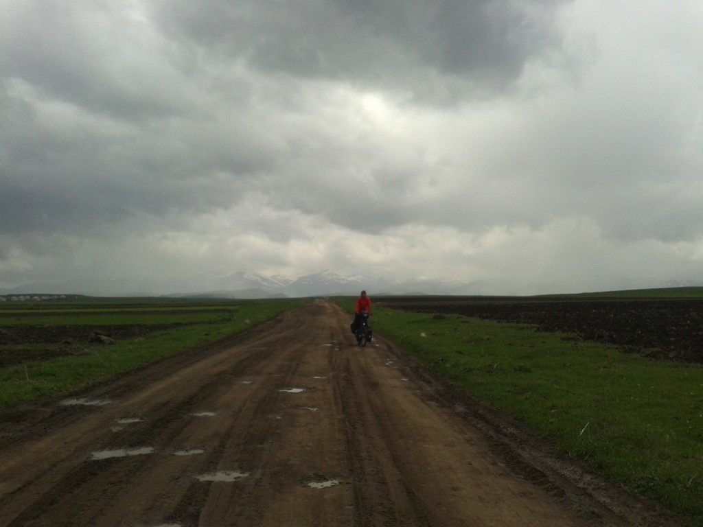 Muddy roads but I like the colors of this picture