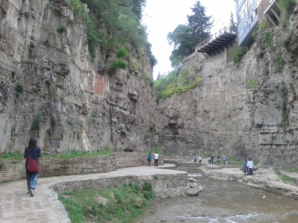 Canyon in the center of Tbilisi