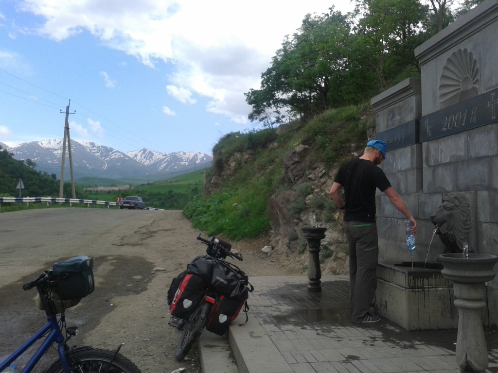 A typical spring alongside the road.