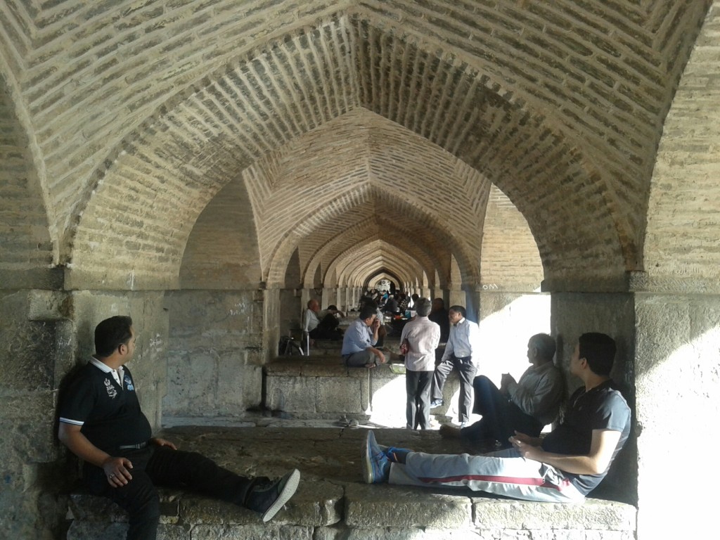 Below a bridge in Isfahan