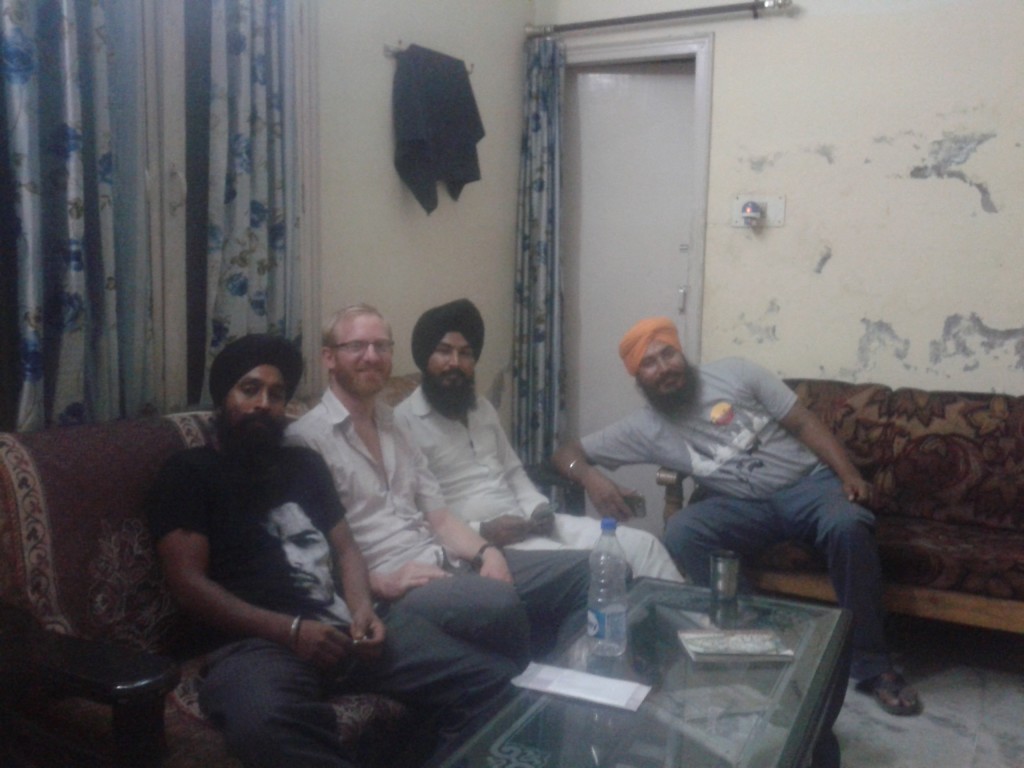 Manjeet Singh (kitchen chef), me, another guy and Anel Singh, 