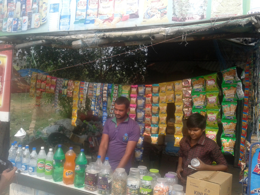 typical stall along the road