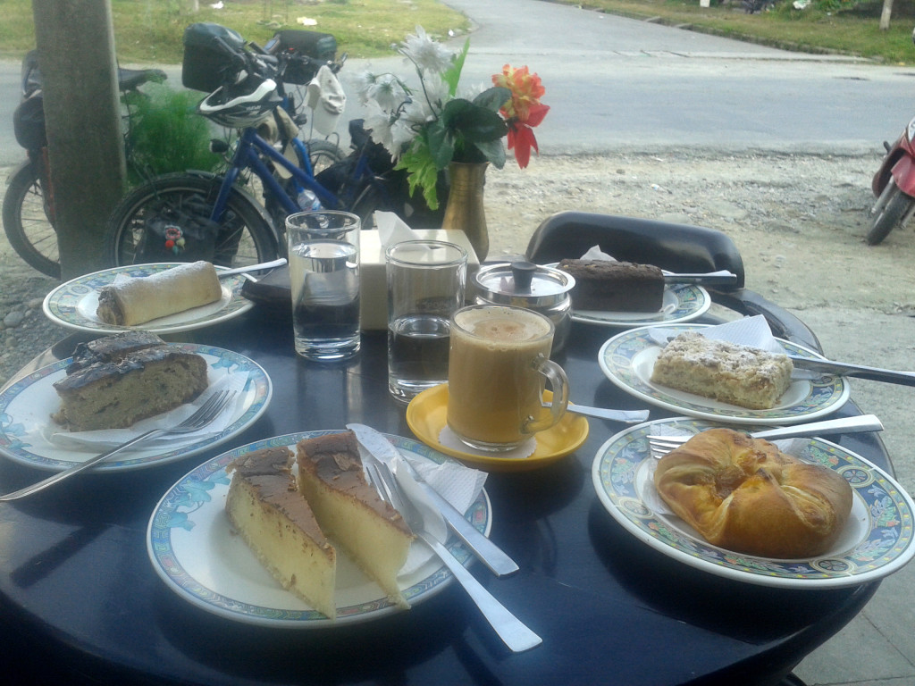 German bakery in Pokhara. All we have wished for.