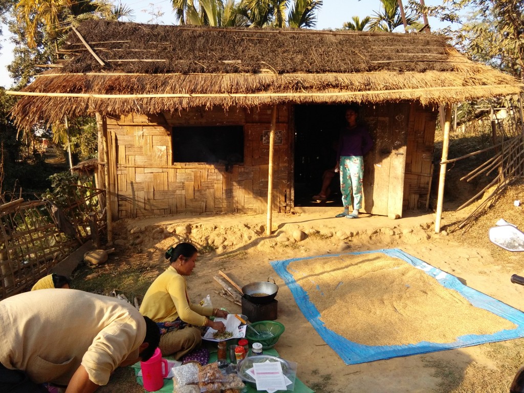 Bamboo hut in Jiribam