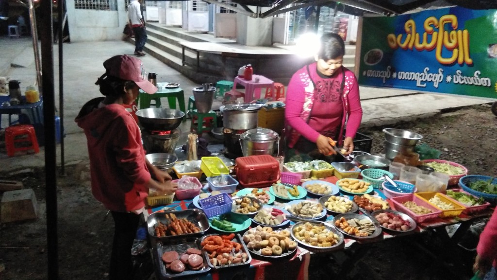 One of the street food stalls.