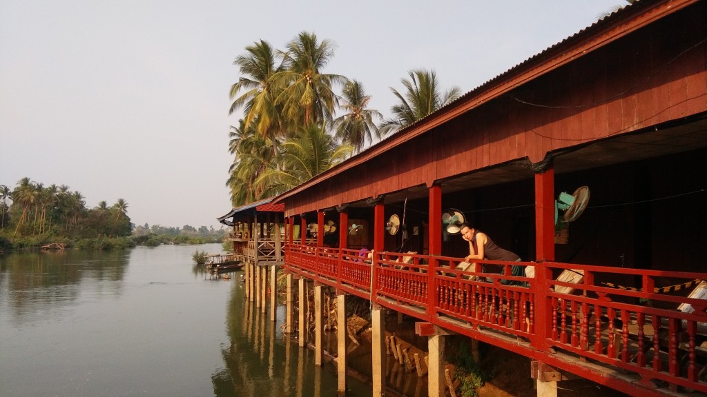 Don Khon, view over a small arm of Mekong river