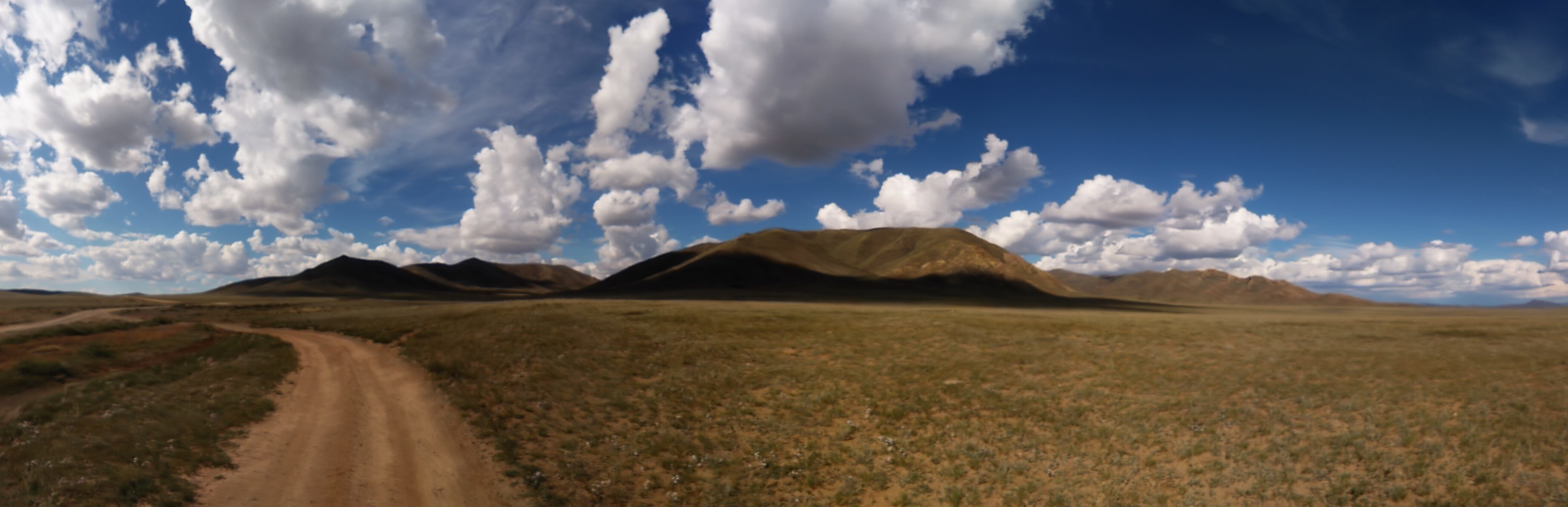 Dirt track in Mongolia