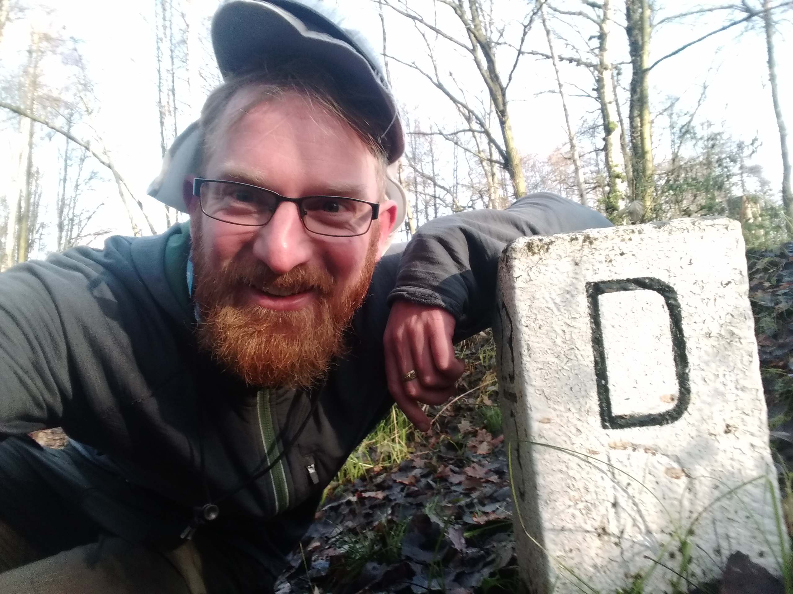 D for Deutschland - Border stone at the CZ-D border. 